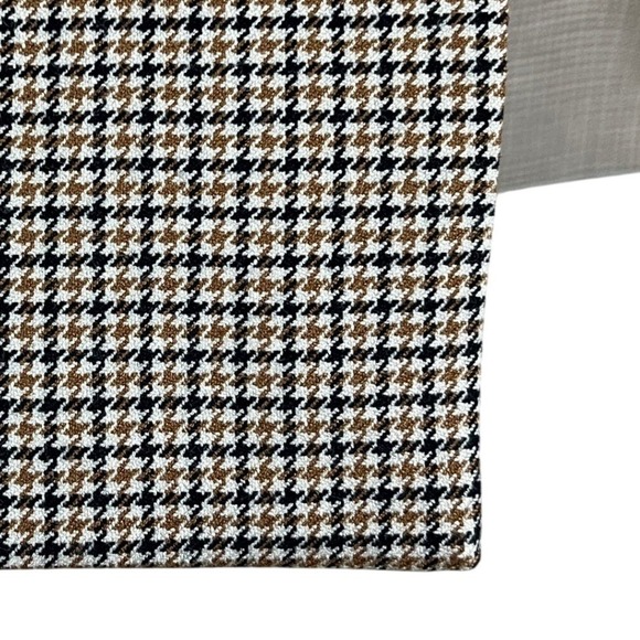 Babaton Womens Double Breasted Houndstooth Blazer Size 2 Brown Black‎ - Picture 11 of 11